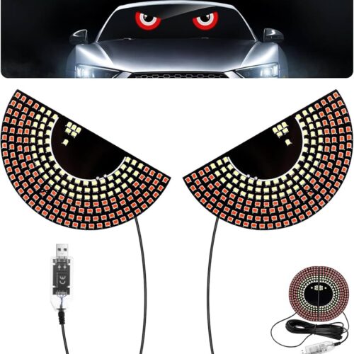 Car Windshield LED Demon Eye Sticker 2 Pcs