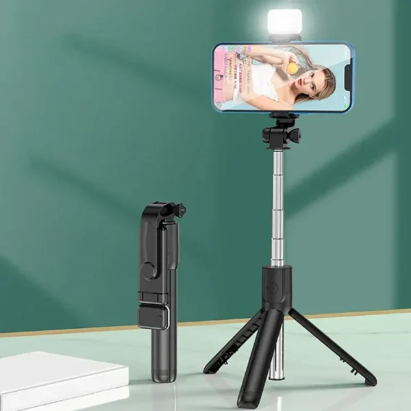 Selfie Stick With Fill Light & Remote