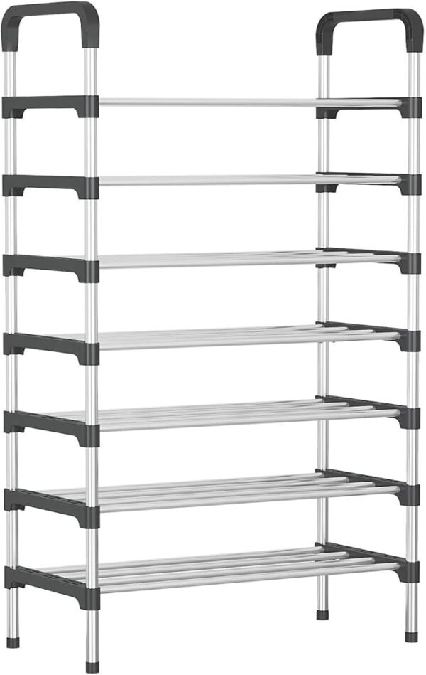 7 Layer Solid Steel Shoe Rack