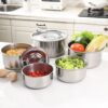 Stainless Steel Bowl with Scale (5pcs Set)