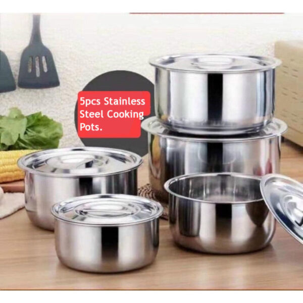 Stainless Steel Bowl with Scale (5pcs Set)
