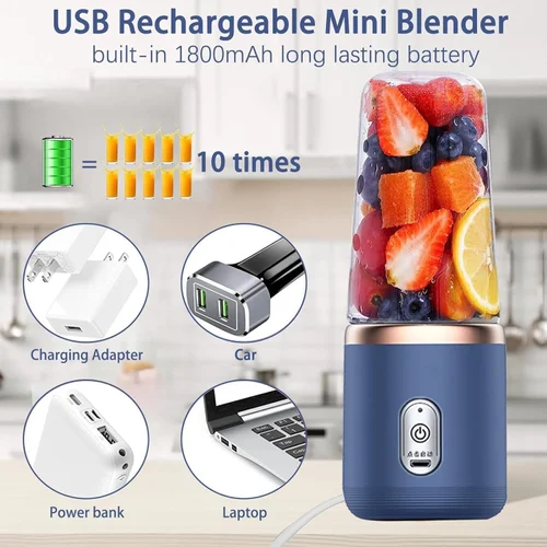 Portable USB Rechargeable Juicer Blender