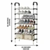 7 Layer Solid Steel Shoe Rack
