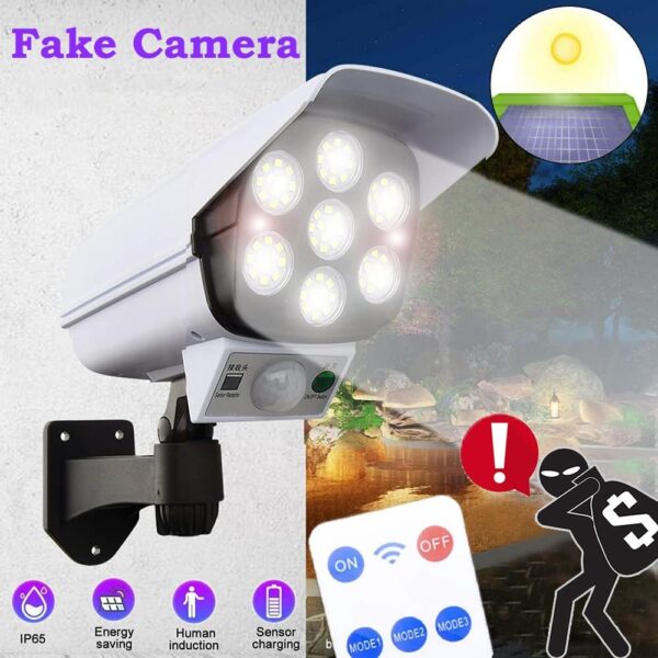 2 in 1 Solar Dummy Camera Light